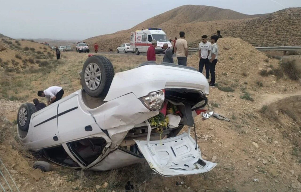 فاجعه در محور شاهرود-میامی: واژگونی خودرو ۴ کشته برجا گذاشت