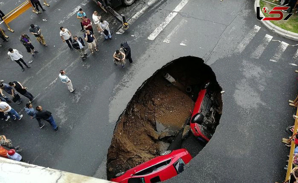 وحشت در ژوکو: گودال غول‌پیکر جاده چین را بلعید!