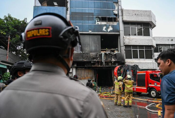 آتش‌سوزی ساختمان اداری در جاکارتا